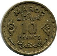 10 FRANCS 1951 MOROCCO Islamisch Münze #AH678.3.D.A - Morocco