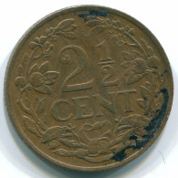 2 1/2 CENT 1948 CURACAO Netherlands Bronze Colonial Coin #S10120.U.A - Curacao
