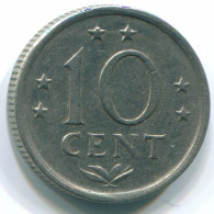 10 CENTS 1970 NIEDERLÄNDISCHE ANTILLEN Nickel Koloniale Münze #S13350.D.A - Antillas Neerlandesas