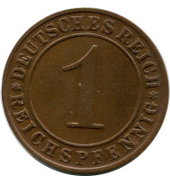 1 REICHSPFENNIG 1927 D ALEMANIA Moneda GERMANY #DB778.E.A - 1 Rentenpfennig & 1 Reichspfennig