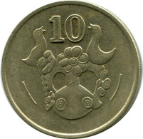 10 CENTS 1991 CHIPRE CYPRUS Moneda #AP296.E.A - Chipre