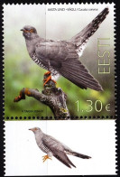 ESTONIA 2024-08 FAUNA Animals: Bird Of The Year - Cuckoo. Bird Margin, MNH - Cuco, Cuclillos