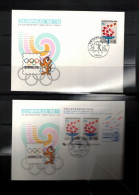 South Korea 1988 Olympic Games Seoul - OLYMPHILEX'88 Stamp+block FDC - Estate 1988: Seul