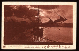 1045 - MAROC - CASABLANCA - Contre Jour Dans Le Port - Casablanca