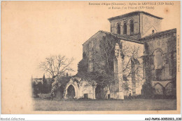 AAJP6-16-0527 - Environs D'Aigre - Eglise De LANVILLE Et Ruines D'un Prieuré - Autres & Non Classés
