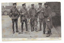 CPA - Guerre De 1914-1918 - L'Entente Cordiale D'après L'Illustration - Photo De 5 Militaires - - Guerre 1914-18