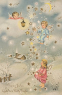 ANGEL CHRISTMAS Holidays Vintage Postcard CPSMPF #PAG842.A - Engel