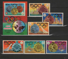 North Korea 1977 Olympic Games Montreal, Set Of 6 + S/s 3-D MNH -scarce- - Verano 1976: Montréal