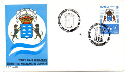 Sobre Con Matasellos Commemorativo De Canarias - Lettres & Documents