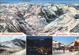 72583195 Hinterglemm Saalbach Skigebiet Uebersichtskarte Zwoelfen Saalbach Hinte - Sonstige & Ohne Zuordnung