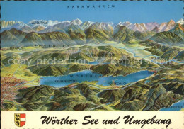 72583172 Woerthersee Und Umgebung Karawanken Nach Original Von Erich Kucher Kuen - Autres & Non Classés