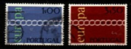 PORTUGAL   -  1971 .  Y&T N° 1107 / 1108  Oblitérés. EUROPA - Usado
