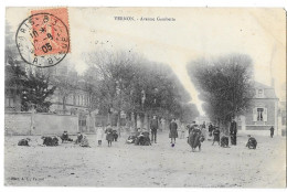 Cpa. 27 VERNON (ar. Evreux) Avenue Gambetta (Bien Animé) 1905   Ed. AL - Vernon