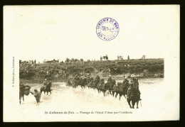 1052 - MAROC - Colonne De FEZ - Passage De L'Oued R'dom Par L'Artillerie - Fez (Fès)
