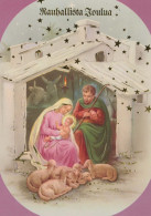 Virgen María Virgen Niño JESÚS Navidad Religión Vintage Tarjeta Postal CPSM #PBB883.A - Vierge Marie & Madones