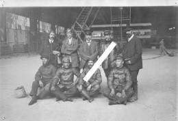 TOURNON SAINT MARTIN - Grdes Manœuvres Du Sud Ouest - Photo Originale De L'Équipage Du Dirigeable " Adjudant Réau " 1911 - Aviazione