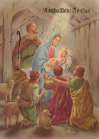 Jungfrau Maria Madonna Jesuskind Weihnachten Religion Vintage Ansichtskarte Postkarte CPSM #PBB836.A - Jungfräuliche Marie Und Madona