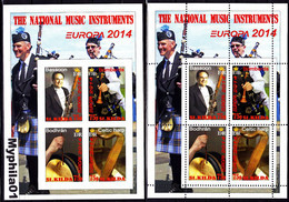 St. Kilda - 2014 - Europa Thema & Music - 2.Mini S/Sheet (imp.+perf.) Private İssue ** MNH - Emisiones Locales