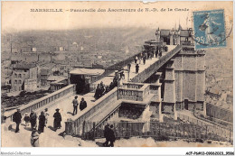 ACFP6-13-0511 - MARSEILLE - Passerelle Des Ascenseurs De N D De La Garde  - Notre-Dame De La Garde, Aufzug Und Marienfigur