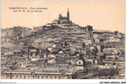 ACFP6-13-0492 - MARSEILLE - Vue Générale Dur N D De La Garde  - Notre-Dame De La Garde, Funicular Y Virgen