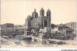 ACFP5-13-0413 - MARSEILLE - La Cathédrale Et Canal Saint Jean  - Joliette, Zone Portuaire