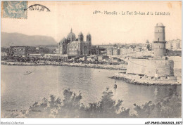 ACFP5-13-0406 - MARSEILLE - La Cathédrale Et Le Fort St Jean  - Non Classés