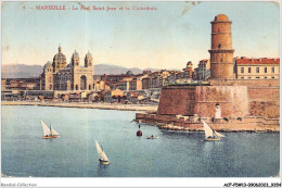 ACFP5-13-0394 - MARSEILLE - Le Fort Saint Jean Et La Cathédrale  - Non Classés