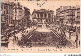 ACFP4-13-0356 - MARSEILLE - Square De La Bourse Et Monument De Pierre Puget  - Non Classés