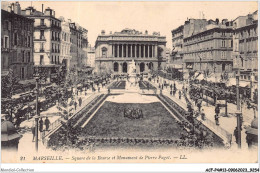 ACFP4-13-0344 - MARSEILLE - Square De La Bourse Et Monument De Pierre Puget  - Otros Monumentos