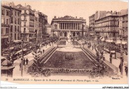 ACFP4-13-0301 - MARSEILLE - Square De La Bourse Et Monument De Pierre Puget - Monumenten