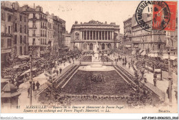 ACFP3-13-0297 - MARSEILLE - Monument De Pierre Puget Et Square De La Bourse  - Monumenten