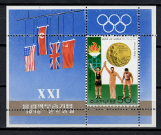 North Korea 1976 Olympic Games Montreal, Medalwinners S/s MNH - Estate 1976: Montreal