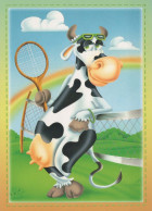 MUCCA Animale Vintage Cartolina CPSM #PBR811.A - Vacas