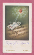 Santino, Holy Card- Fides, Magnificat Anima Mea Dominium. Bari 1.8.1962- Al Verso Scrittura A Mano Turtur Anna Classe V- - Images Religieuses