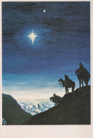 SAINTS Christianity Religion Vintage Postcard CPSM #PBQ088.A - Santos