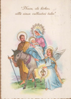 Vergine Maria Madonna Gesù Bambino Natale Religione Vintage Cartolina CPSM #PBP964.A - Vierge Marie & Madones