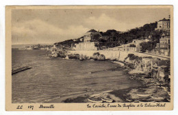 Cpa N° 127 MARSEILLE La Corniche L'Anse Du Prophète Et Le Palace Hôtel - Endoume, Roucas, Corniche, Spiaggia