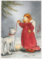 ANGELO Natale Vintage Cartolina CPSM #PBP594.A - Engelen