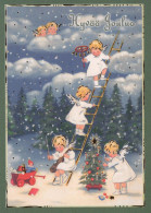 ENGEL Weihnachten Vintage Ansichtskarte Postkarte CPSM #PBP606.A - Engel