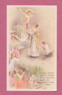 Santino, Holy Card- Laude Ai Morti . Ed. Enrico Bertarelli N° 2-862. Dim. 100x 59mm- - Devotion Images