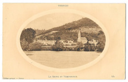 Cpa. 27 VERNON (ar. Evreux) La Seine Et Vernonnet (en Médaillon) 1914   Ed. Jarlaud (plan Rare) - Vernon