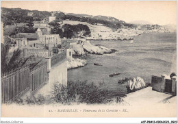 ACFP8-13-0680 - MARSEILLE - Panorama De La Corniche  - Endoume, Roucas, Corniche, Strände