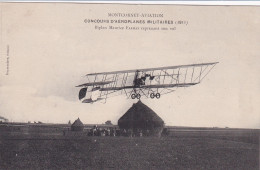 Montcornet Aviation (02 Aisne) Concours D'aéroplanes Militaires 1911 Biplan Maurice Farman Reprenant Son Vol - Circulée - Autres & Non Classés