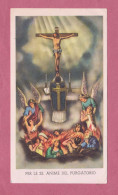 Santino, Holy Card- Per Le Anime Del Purgatorio - Ed. GMi  N° 211A - Dim. 105x 59mm - Devotion Images