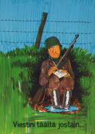 SOLDATS HUMOUR Militaria Vintage Carte Postale CPSM #PBV836.A - Humor