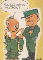 SOLDADOS HUMOR Militaria Vintage Tarjeta Postal CPSM #PBV824.A - Humorísticas