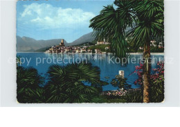 72582141 Malcesine Lago Di Garda Uferpromenade Am Gardasee Palmen Malcesine - Autres & Non Classés