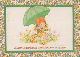 ENFANTS Scènes Paysages Vintage Postal CPSM #PBT594.A - Scenes & Landscapes
