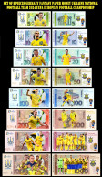 UEFA European Football Championship 2024 Qualified Country Ukraine 8 Pieces Germany Fantasy Paper Money - [15] Herdenkingsmunt & Speciale Uitgaven