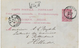 (Lot 02) Entier Postal  N° 46 écrit De Dinant Vers Rotterdam - Postcards 1871-1909